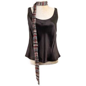 Nine West Feminine Two Piece Tank and Multicolored Scarf Set Women Size 4